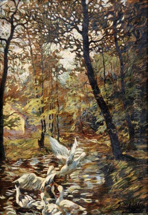 Les Od Oravic Oil Painting by Gustav Mally