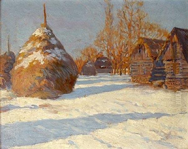 Haylofts Oil Painting by Cyril Mandel