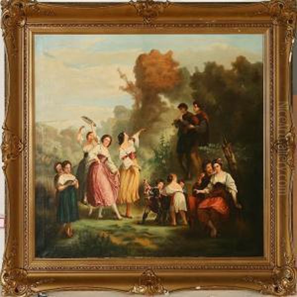 Sommerfest Oil Painting by Manes, Josef