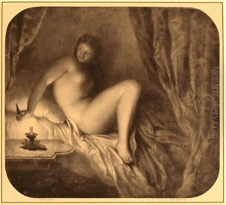 Morning And Evening Oil Painting by Manes, Josef