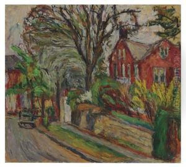 In The Country Oil Painting by Abraham Manievich