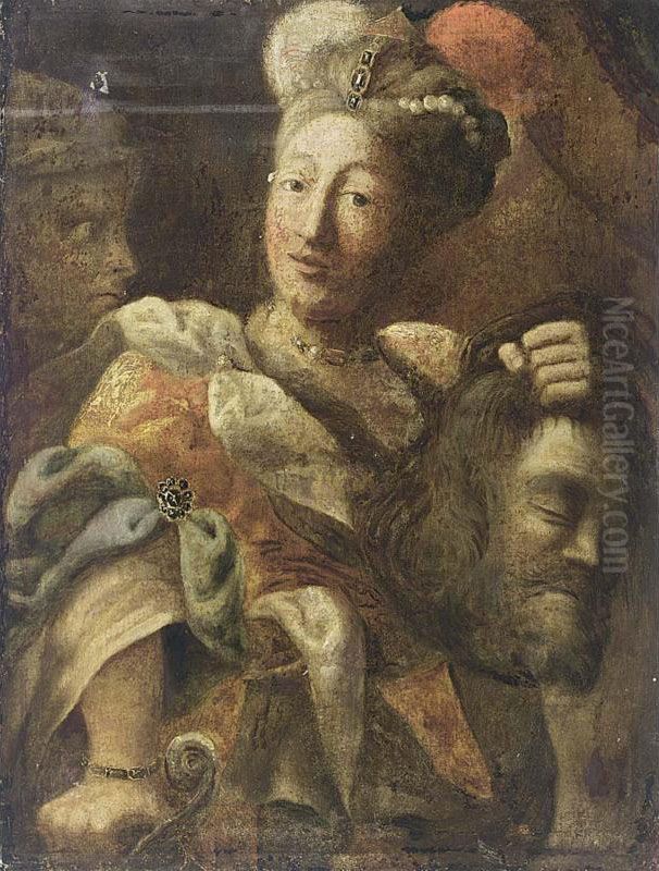 Judith With The Head Of Holofernes Oil Painting by Ridolfo Manzoni