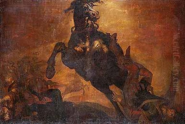 Escena De Batalla Oil Painting by Esteban March