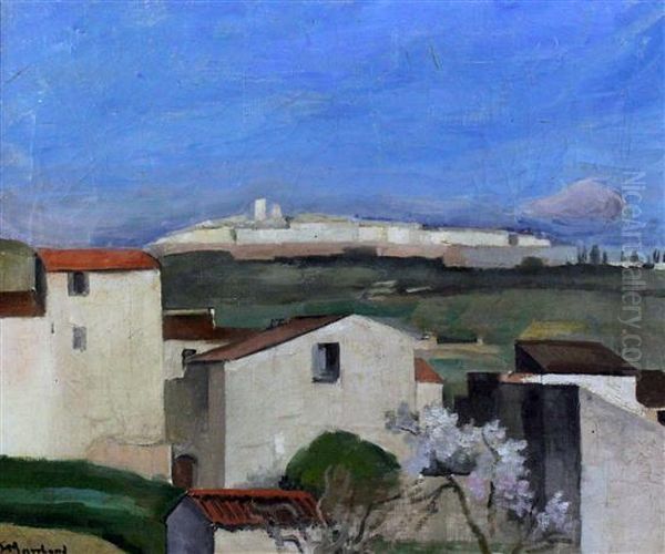'la Colle A L'horogan' Oil Painting by Jean Hippolyte Marchand
