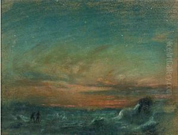 British Antarctic Expedition Oil Painting by George Marston