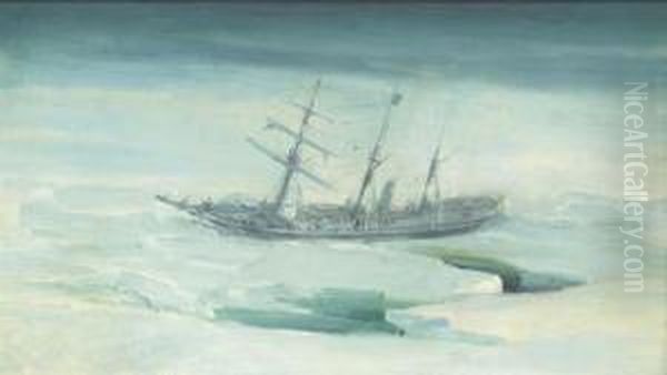 S.y. Endurance Trapped In The Ice In The Weddell Sea Oil Painting by George Marston