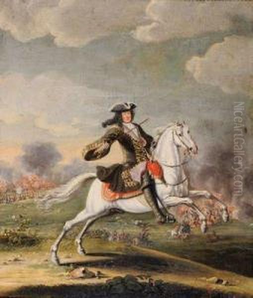 Portrait Presume De Monsieur, Frere Du Roi Oil Painting by Jean-Baptiste Martin