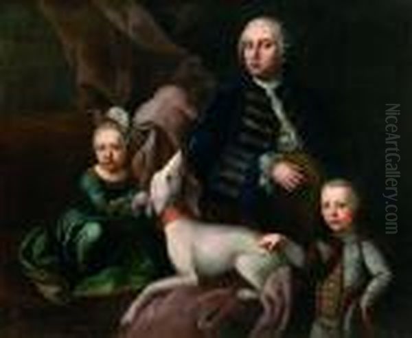 Frantisek Lotrinsky S Detmi Oil Painting by Jean-Baptiste Martin