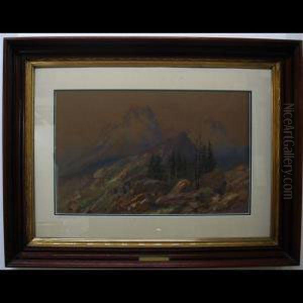 Rocky Mountain Vista Oil Painting by Thomas Mower Martin