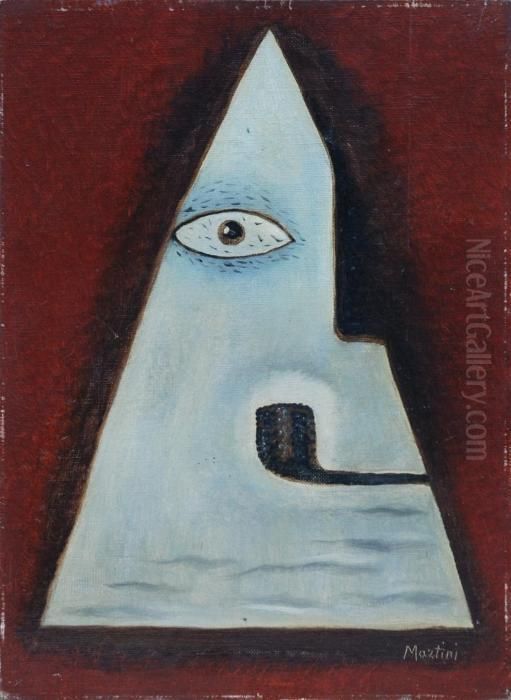 Il Fumatore Oil Painting by Alberto Martini