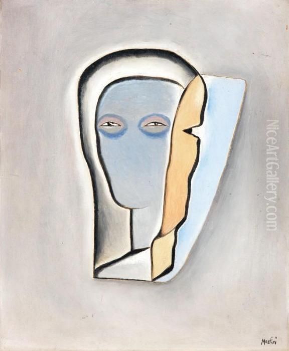 Autoritratto Oil Painting by Alberto Martini