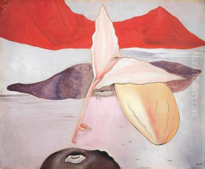 M tempsycose Plastique Oil Painting by Alberto Martini