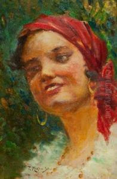 Gitana Oil Painting by Filippo Martori Savini