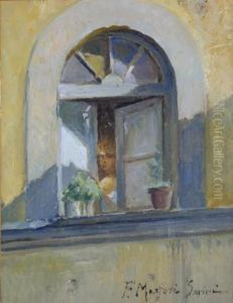 Alla Finestra Oil Painting by Filippo Martori Savini