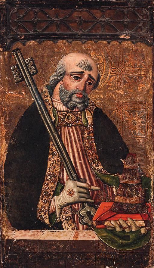 Saint Peter Oil Painting by Master Of Astorga