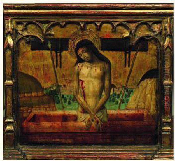 Christ Au Tombeau Oil Painting by Master Of Perea