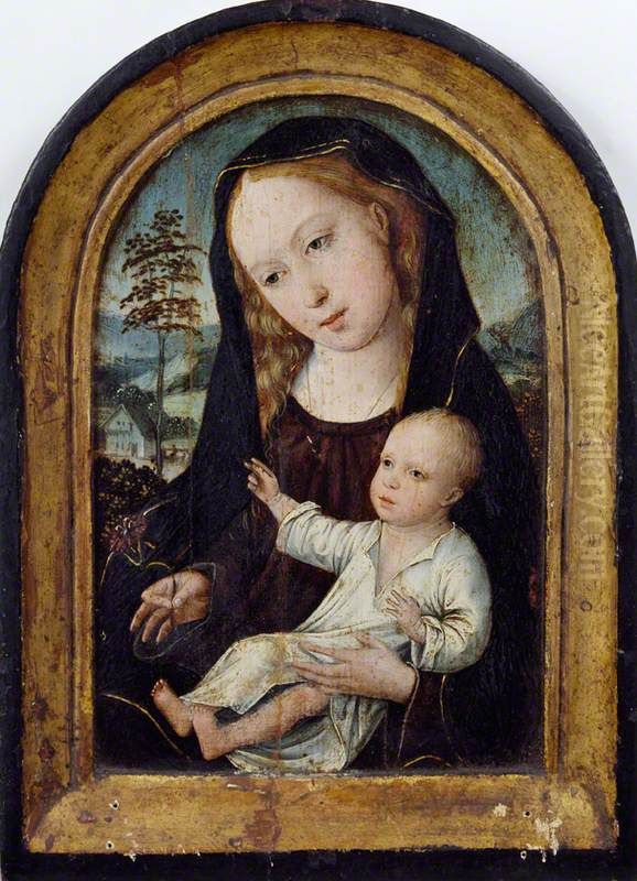 Virgin And Child Oil Painting by Master Of The Legend Of The Magdalene