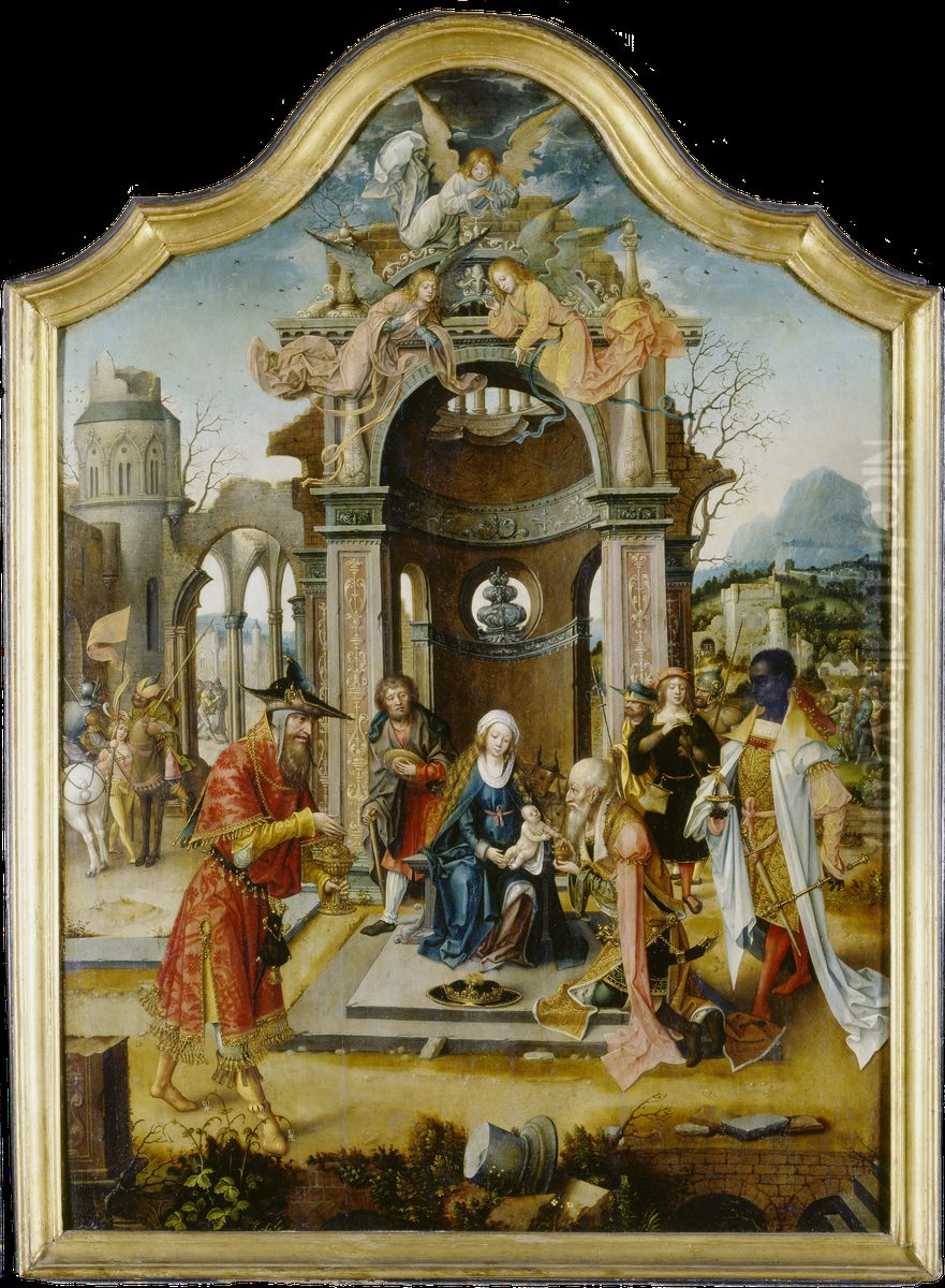 The Adoration Of The Magi Oil Painting by Master Of The Von Groote Adoration