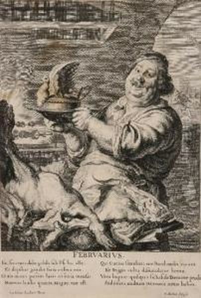 Febbrarius Oil Painting by Theodor Matham