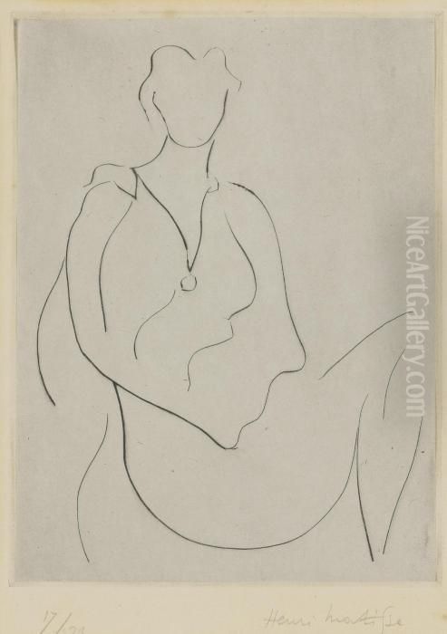 Frontispiece From Midis Gagnes By Tristan Tzara Oil Painting by Henri Matisse