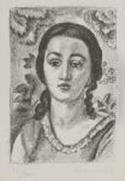 Jeune Fille Aux Boucles Brunes Oil Painting by Henri Matisse