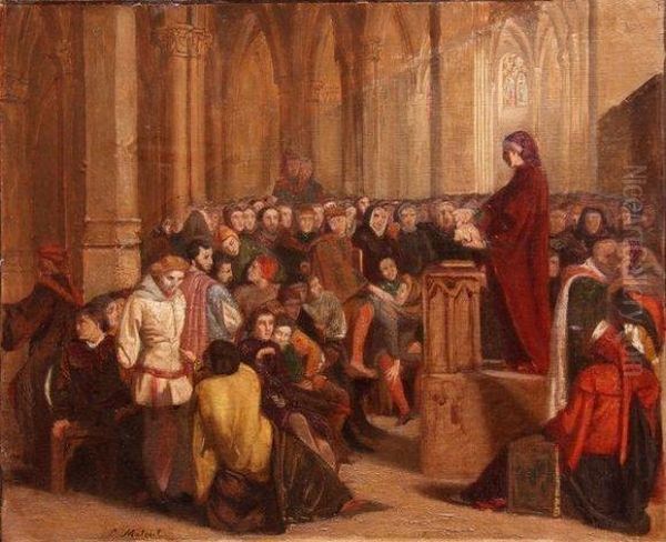 Abelard Oil Painting by Louis Nicolas Matout