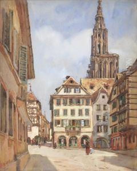 Escena De Ciudad Oil Painting by Leonie Matthis