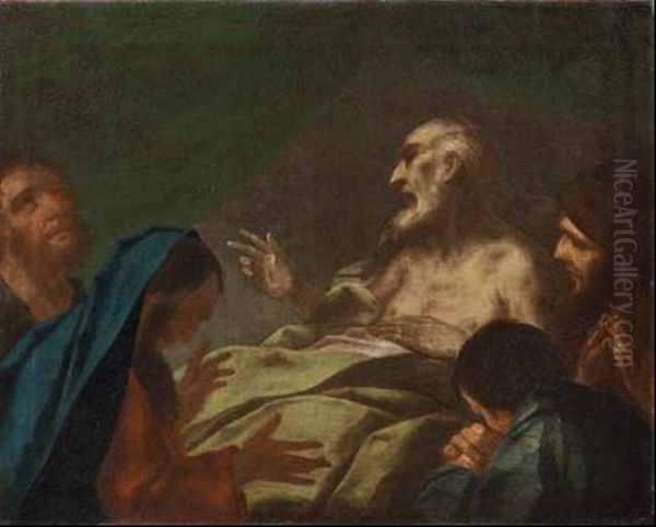 Transito Di San Giuseppe Oil Painting by Franz Anton Maulbertsch