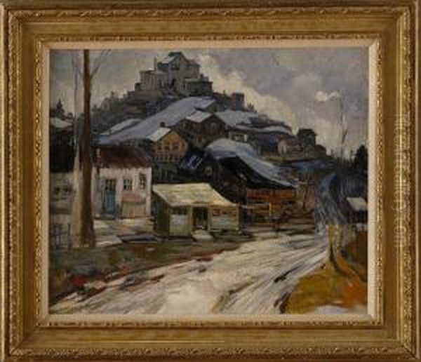 Back Of Beacon Hill Oil Painting by Peter Bela Mayer