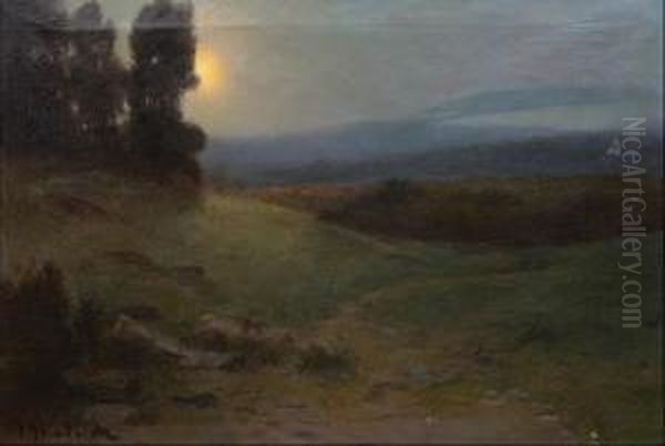 Anochecer Oil Painting by Josep Triado Mayol