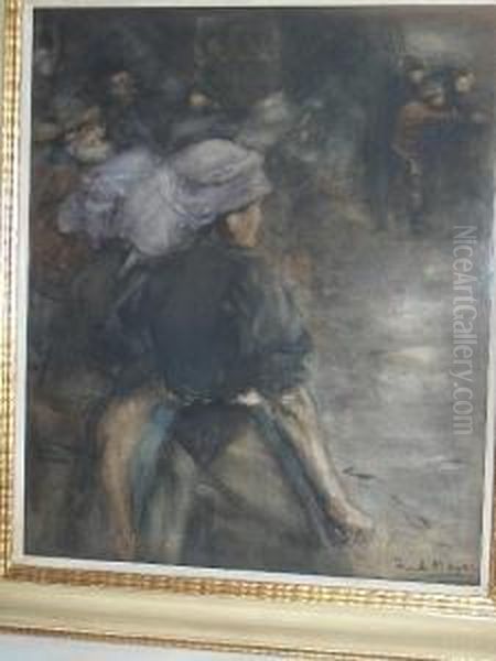 The Fish Quay Oil Painting by Fred Mayor