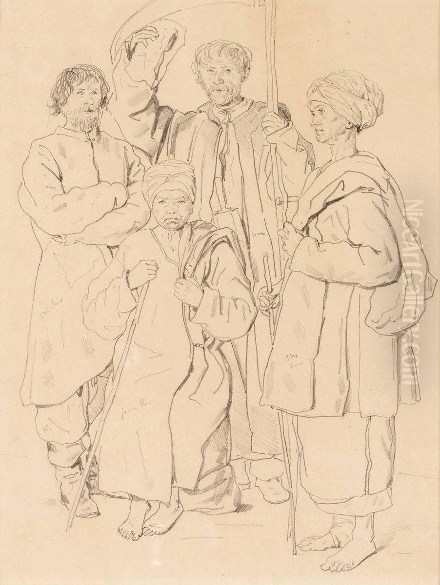 Vandrare Oil Painting by Karl Peter Mazer