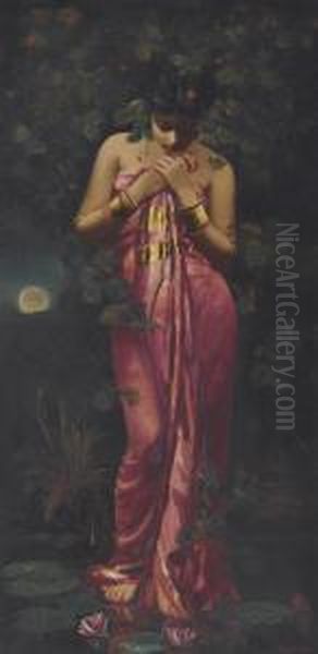 Untitled (manas Kamal) Oil Painting by Hemendranath Mazumdar