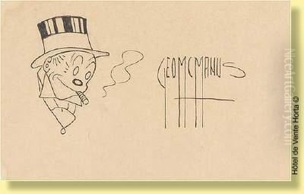 La Famille Illico. Oil Painting by George Mc Manus