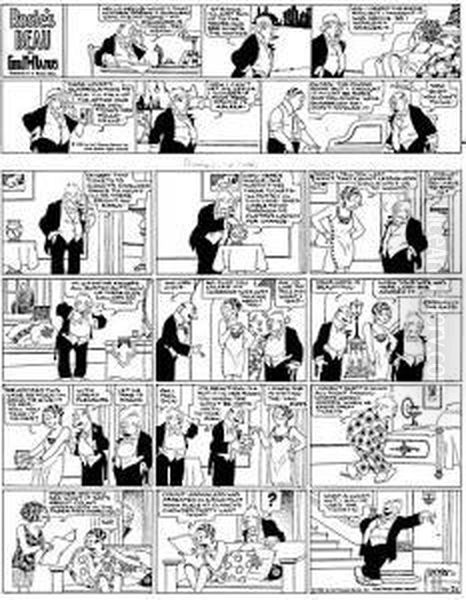 Rosie's Beau Oil Painting by George Mc Manus