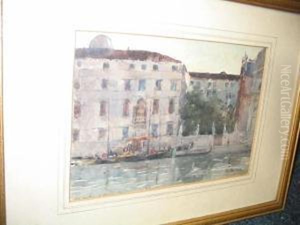 Evening On The Grand Canal, Venice Oil Painting by Alexander Mcbride