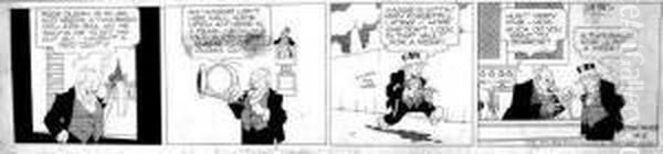 La Famille Illico Oil Painting by Geo Mcmanus