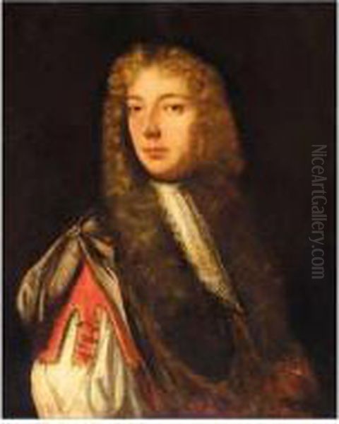 Portrait Of A Member Of The Hilton Family Of Appleby Oil Painting by John Medina