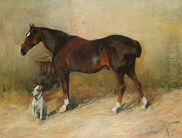 Stable Companions Oil Painting by Frank Medworth