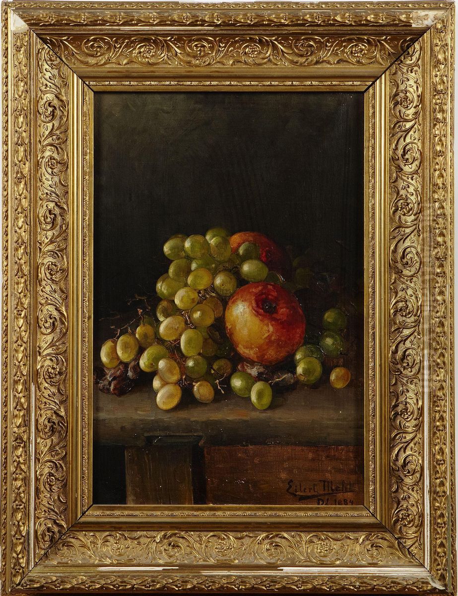 Stilleben MedFrukter Oil Painting by Eilert Mehl