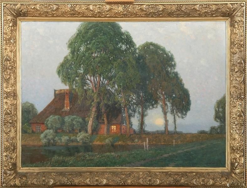 Scheidener Tag Oil Painting by Georg M. Meinzolt