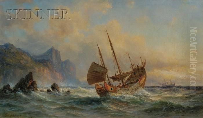 Junk Oil Painting by Fritz Sigfred Georg Melbye
