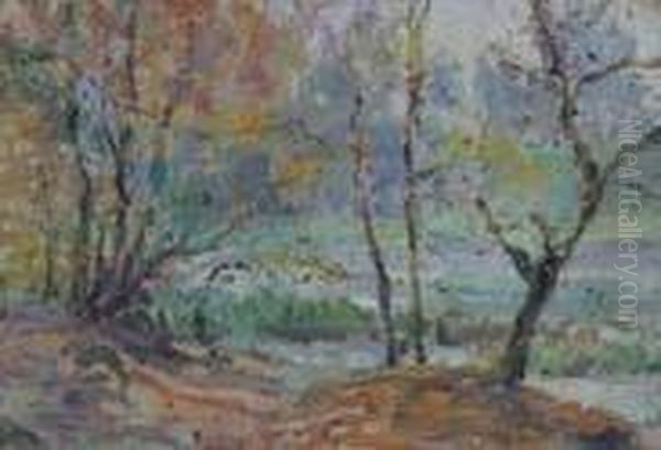 Boscaglia Oil Painting by Felice Melis Marini