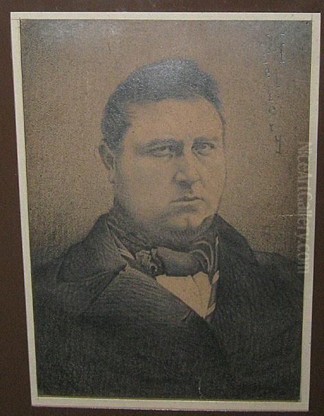 Torse D'homme Oil Painting by Xavier Mellery