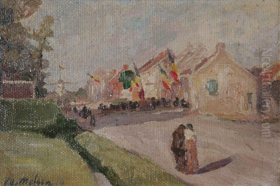 Belgisch Feest Oil Painting by Marten Melsen