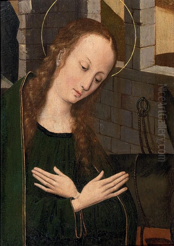 The Virgin At Prayer Oil Painting by (manner of) Memling, Hans