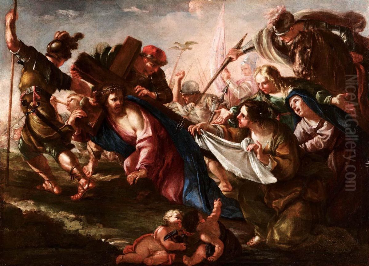 Cristo E La Veronica Oil Painting by Giovanni Battista Merano