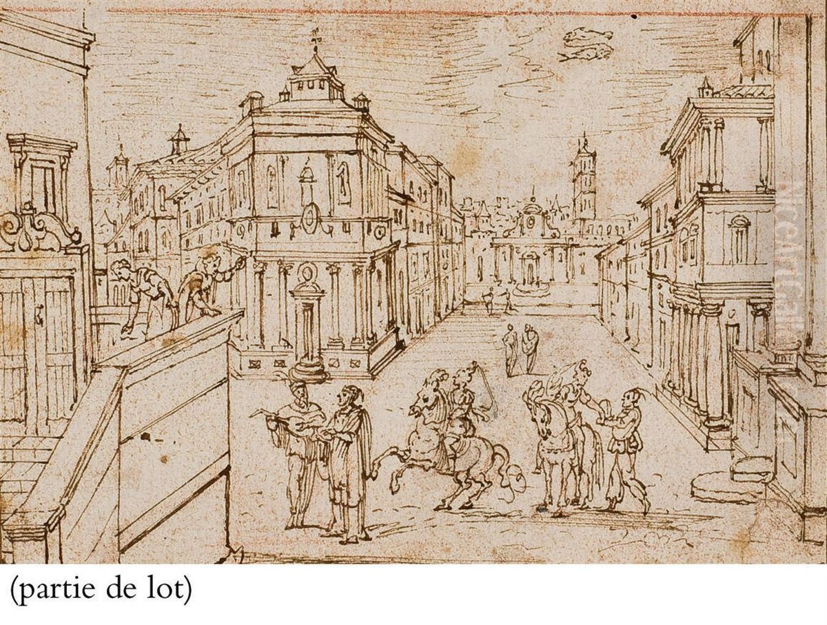 Six Etudes Representant Les Mois De L'annee Avec Les Signeszodiacaux Oil Painting by Matthaus the Elder Merian