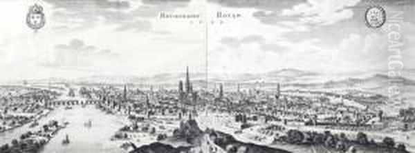 Rothomagus Oil Painting by Matthaus the Elder Merian