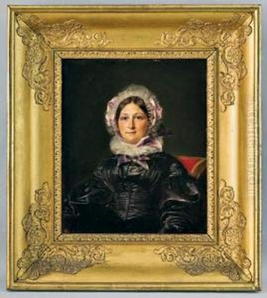 Portrait De Femme Oil Painting by Nancy Merienne